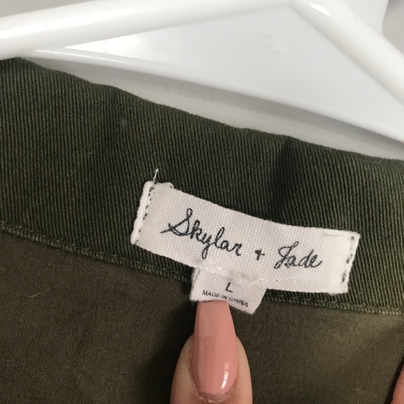 Skylar & Jade appliqué oversized utility jacket - Picture 6 of 11